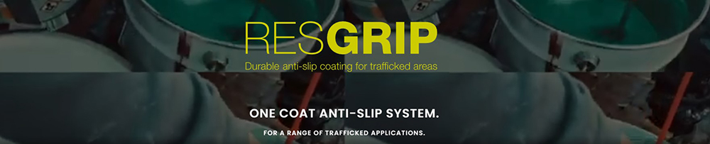 RESGRIP slip resistant coating for trafficked areas.